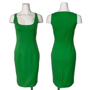 DSQUARED2 Dress 44 US/8 Green Sleeveless Sheath Mini Empire Waist DEFECT